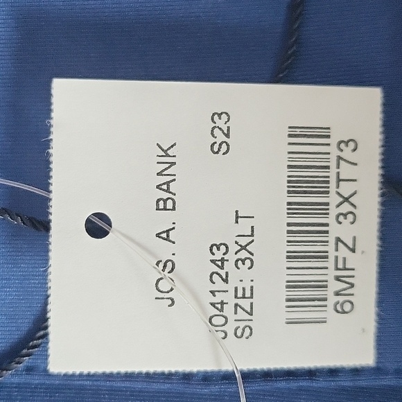 2314- JoS. A. Bank Traveler Tailored Fit Blue Color Size 3XLT NWT - Picture 8 of 8